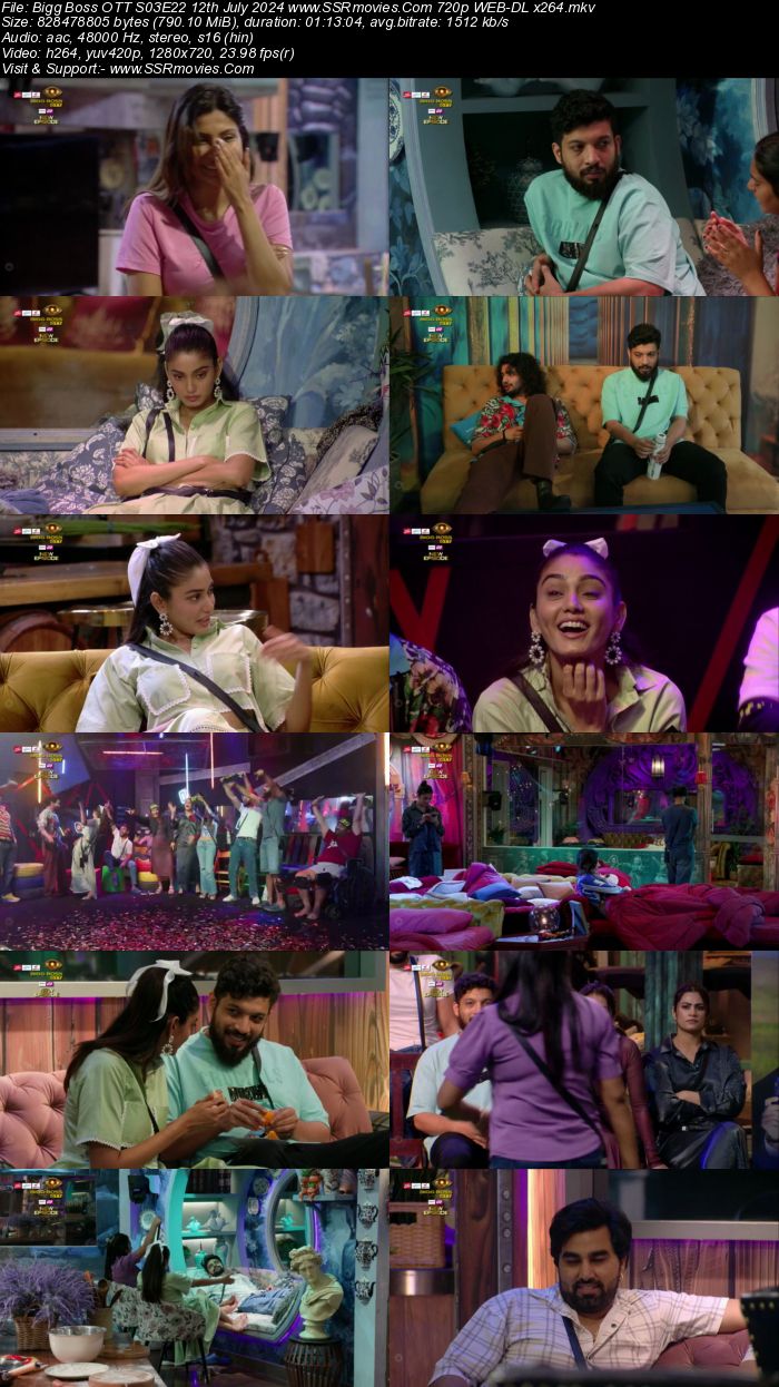 Bigg Boss OTT S03E22 12th July 2024 720p 480p WEB-DL x264 Watch and Download