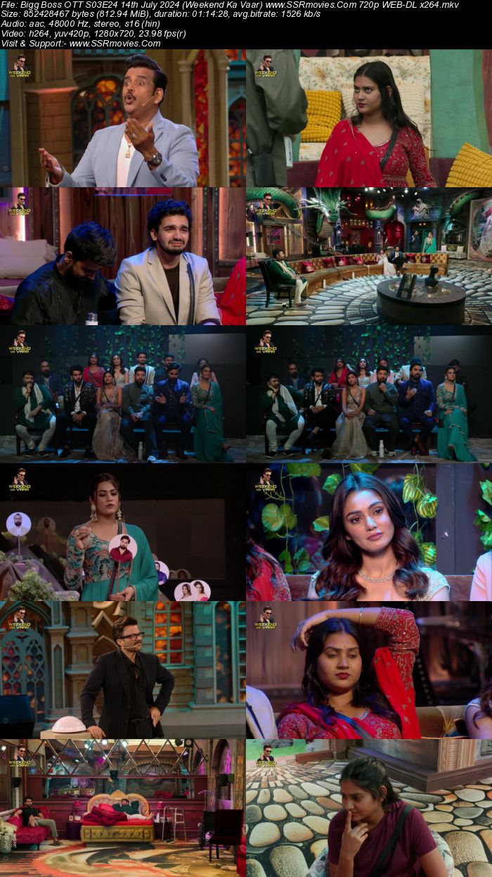 Bigg Boss OTT S03E24 14th July 2024 (Weekend Ka Vaar) 720p 480p WEB-DL x264 Watch and Download