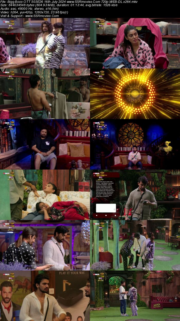 Bigg Boss OTT S03E26 16th July 2024 720p 480p WEB-DL x264 Watch and Download