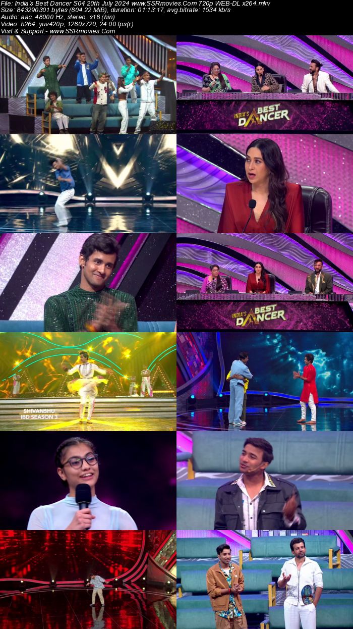 India's Best Dancer S04 20th July 2024 720p 480p WEB-DL x264 Watch and Download