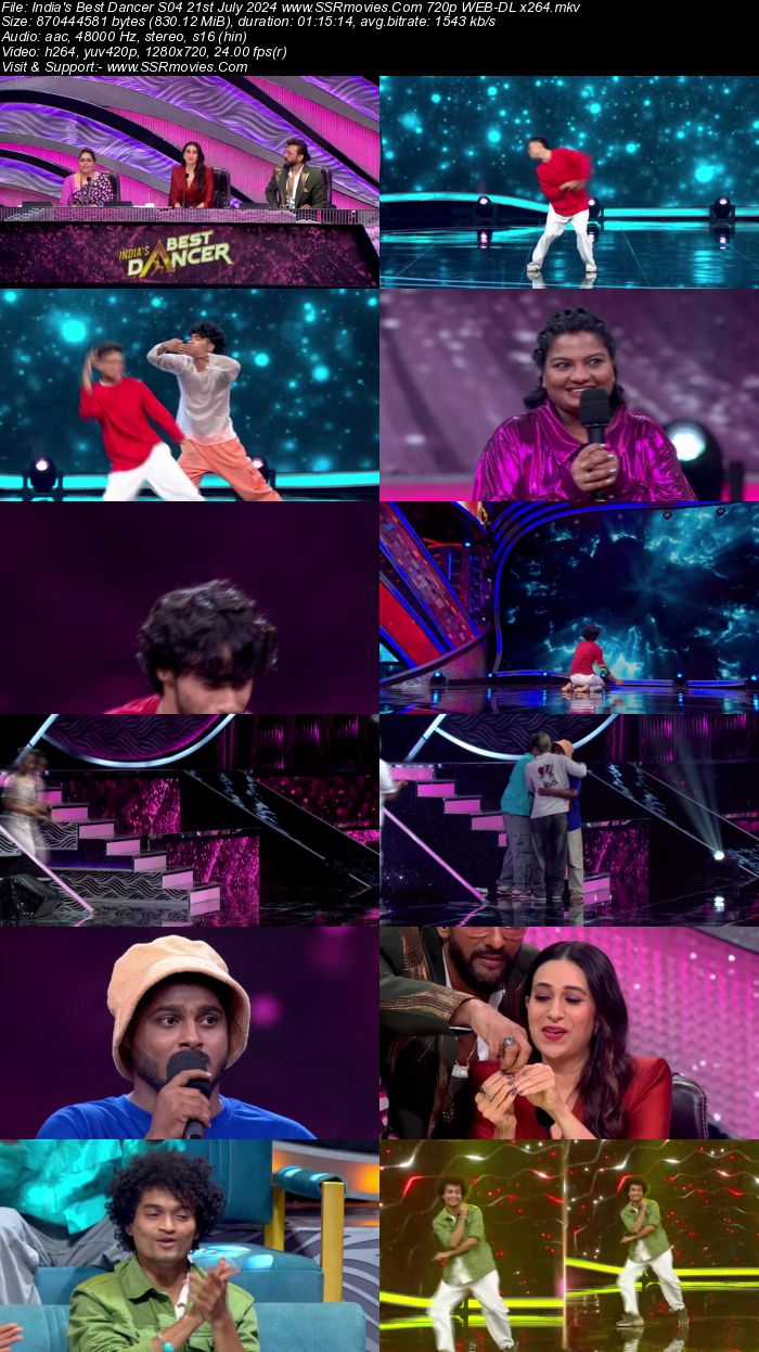 India's Best Dancer S04 21st July 2024 720p 480p WEB-DL x264 Watch and Download