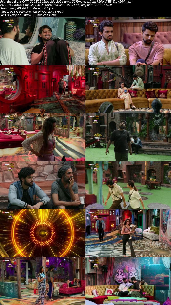 Bigg Boss OTT S03E32 22nd July 2024 720p 480p WEB-DL x264 Watch and Download