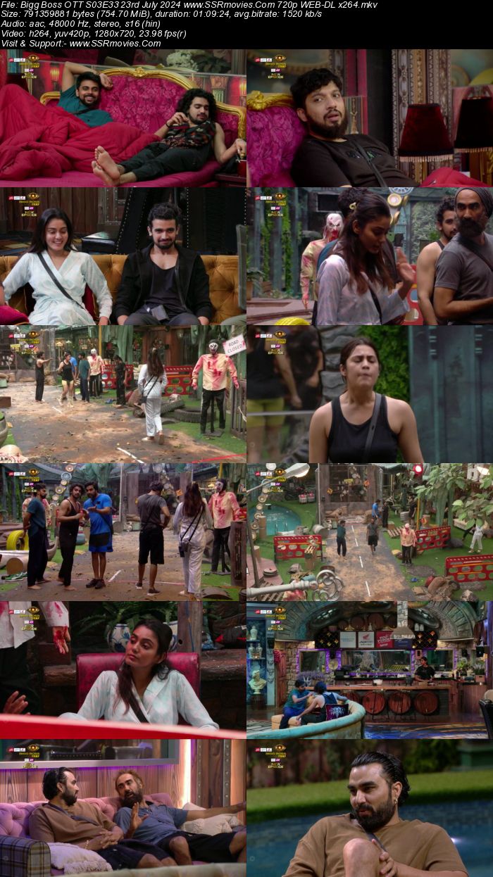 Bigg Boss OTT S03E33 23rd July 2024 720p 480p WEB-DL x264 Watch and Download