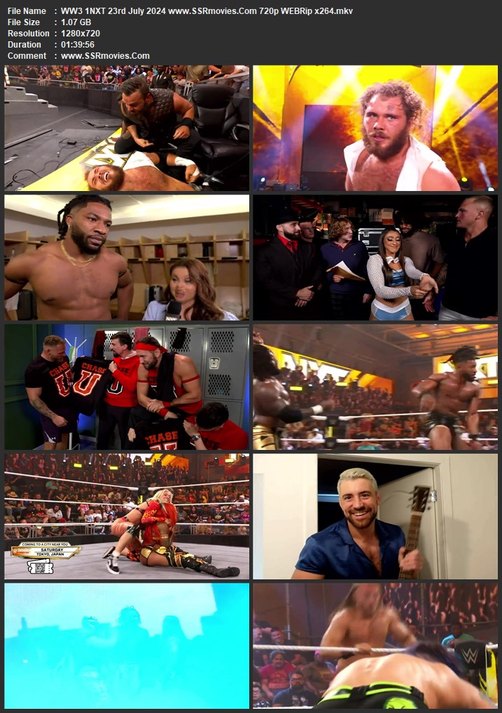 WWE NXT 23rd July 2024 720p 480p WEBRip x264 and Watch Online