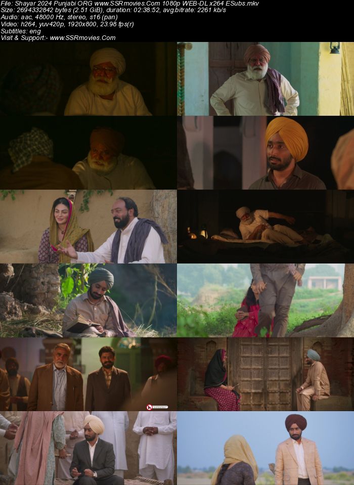 Shayar 2024 Punjabi ORG 4K 1080p 720p 480p WEB-DL x264 ESubs Full Movie Download