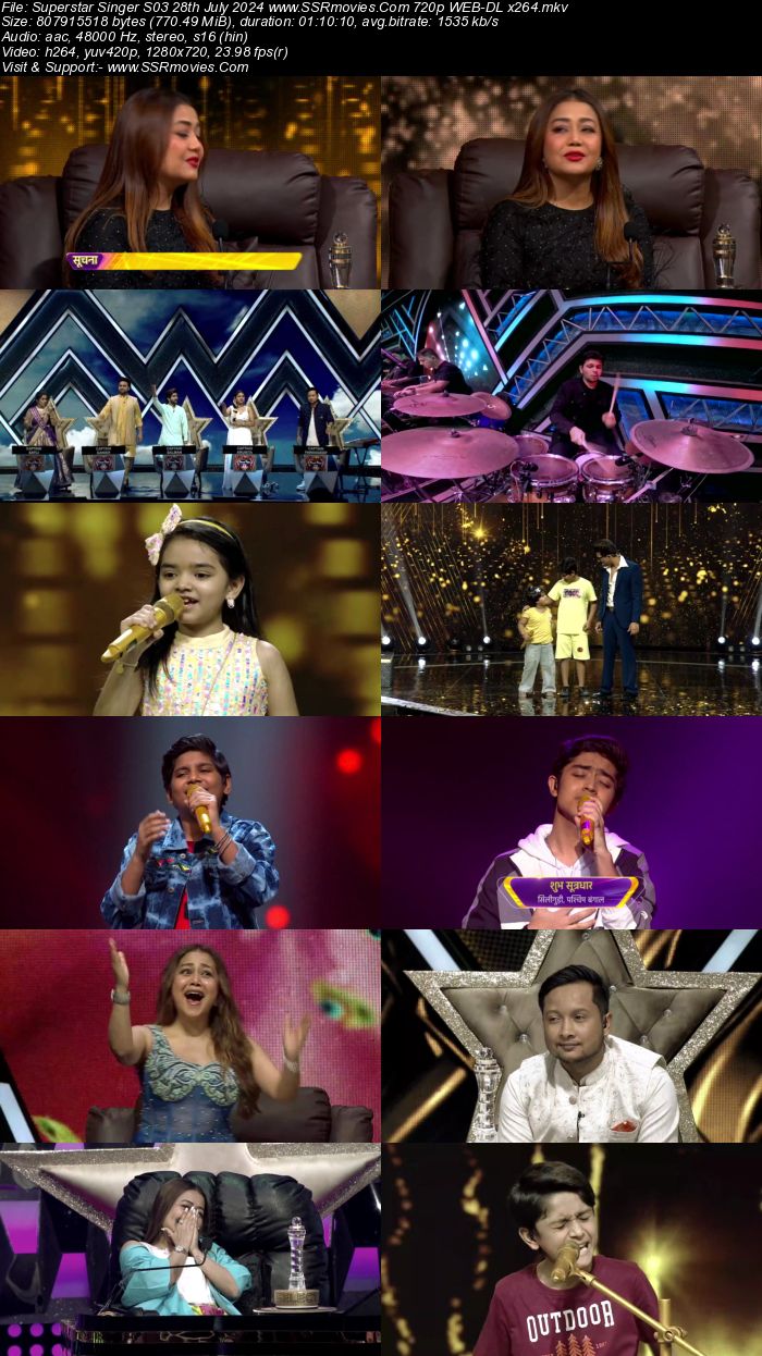 Superstar Singer S03 28th July 2024 720p 480p WEB-DL x264 Watch and Download