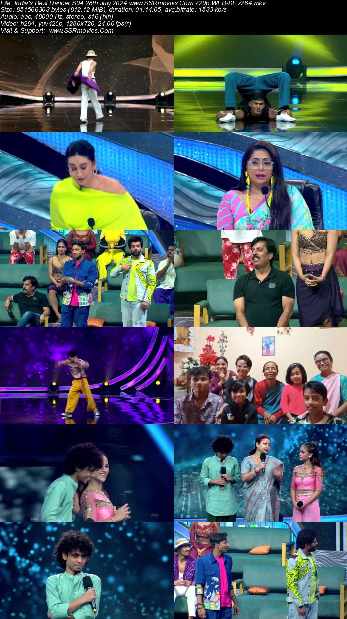 India's Best Dancer S04 28th July 2024 720p 480p WEB-DL x264 Watch and Download