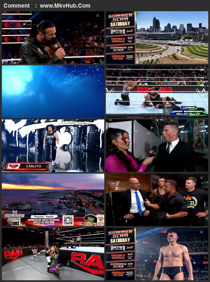 WWE Monday Night Raw 29th July 2024 720p 1080p WEBRip x264 4.6GB Download