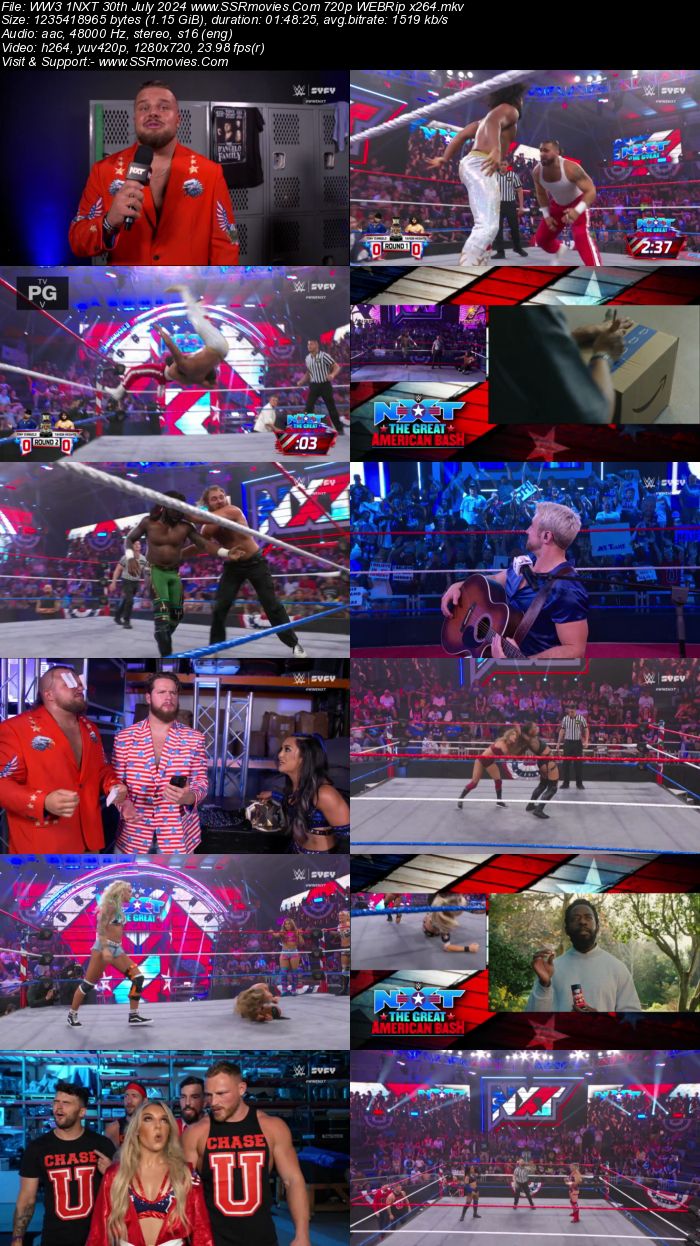 WWE NXT 30th July 2024 720p 480p WEBRip x264 Download and Watch Online