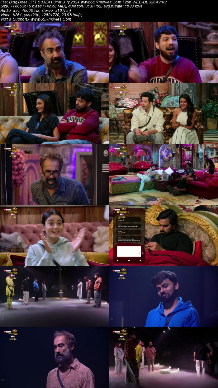 Bigg Boss OTT S03E41 31st July 2024 720p 480p WEB-DL x264 Watch and Download