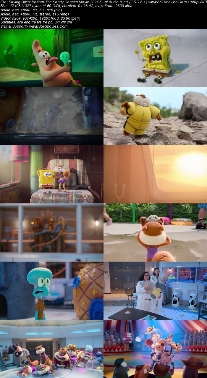 Saving Bikini Bottom: The Sandy Cheeks Movie 2024 NF Dual Audio Hindi (ORG 5.1) 1080p 720p 480p WEB-DL x264 ESubs Full Movie Download