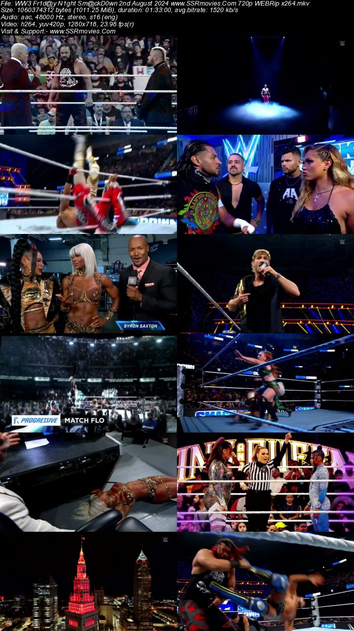 WWE Friday Night SmackDown 2nd August 2024 1080p 720p 480p WEBRip x264 Watch and Download