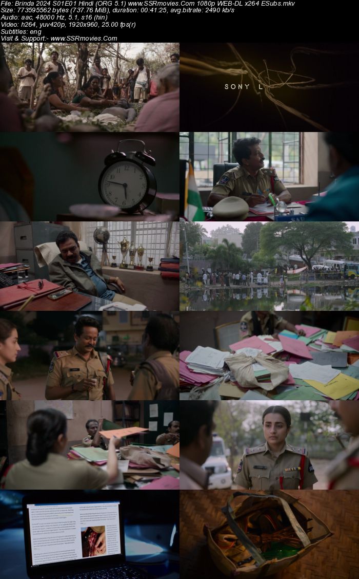 Brinda 2024 S01 Complete Hindi (ORG 5.1) 1080p 720p 480p WEB-DL x264 ESubs Download