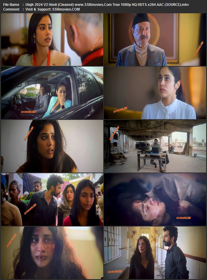 Ulajh 2024 Hindi (Cleaned) 1080p 720p 480p HQ HDTS x264 ESubs Full Movie Download