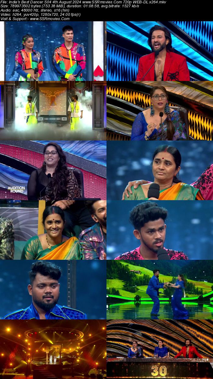 India's Best Dancer S04 4th August 2024 720p 480p WEB-DL x264 Watch and Download