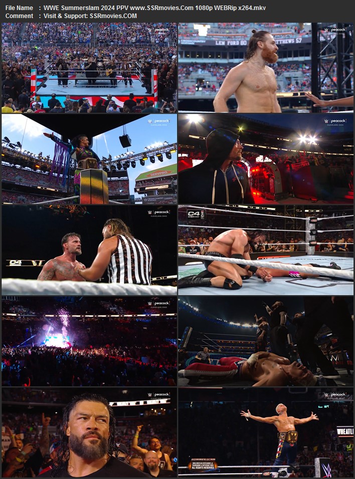 WWE SummerSlam 2024 PPV 1080p 720p 480p WEBRip x264 Watch & Download