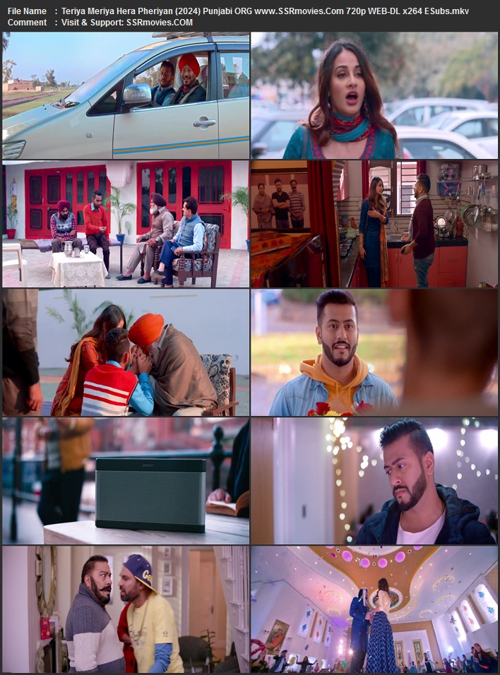 Teriya Meriya Hera Pheriyan 2024 Punjabi ORG 1080p 720p 480p WEB-DL x264 ESubs Full Movie Download