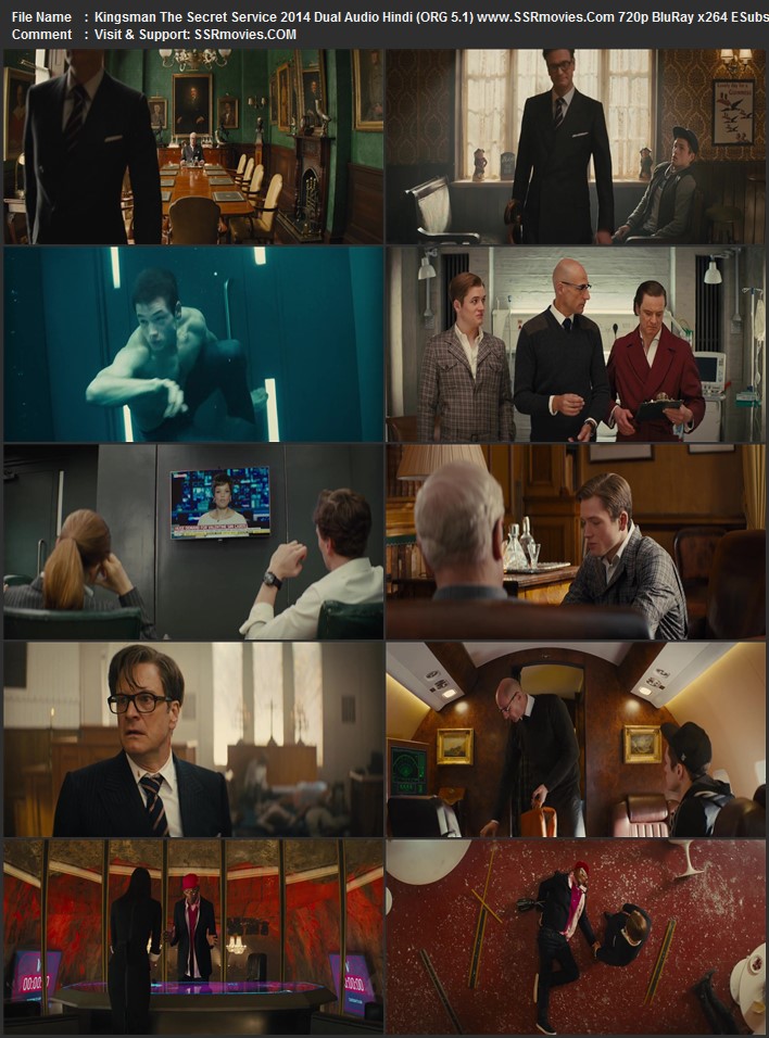 Kingsman: The Secret Service 2014 English, Arabic, Swedish 1080p 720p 480p BluRay x264 ESubs ESubs Full Movie Download