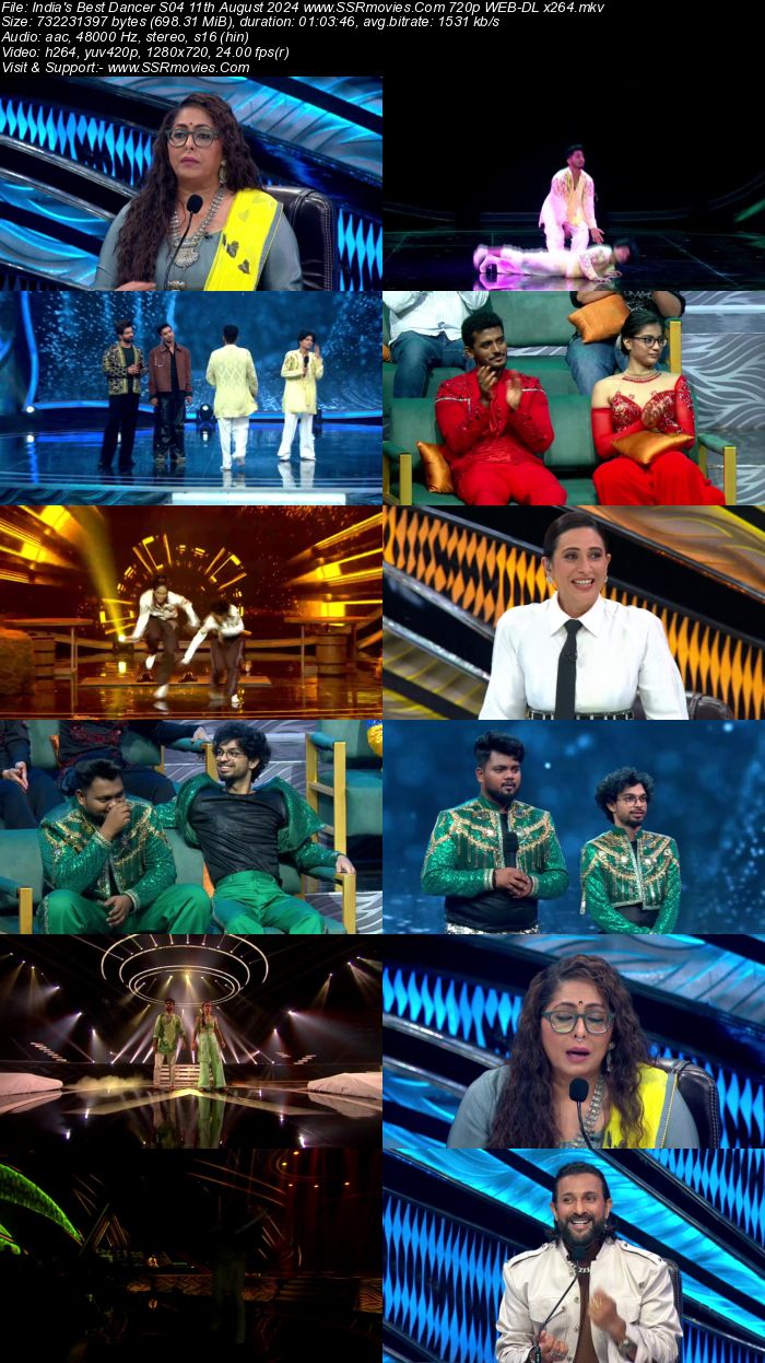 India's Best Dancer S04 11th August 2024 720p 480p WEB-DL x264 Watch and Download