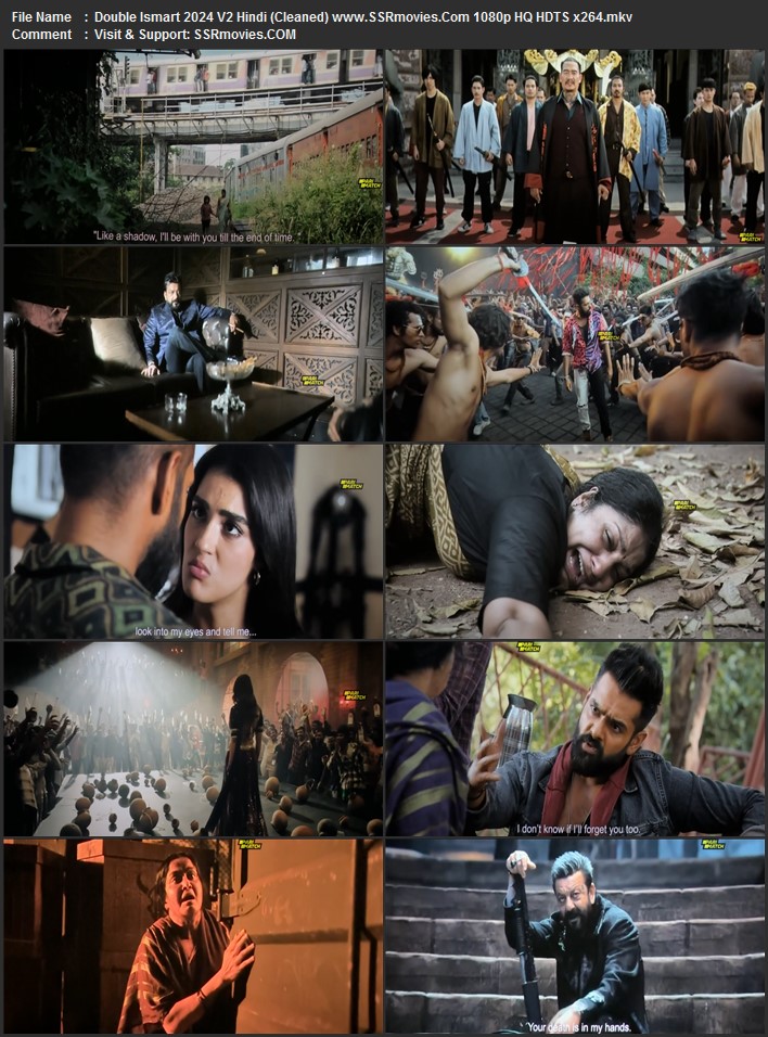 Double Ismart 2024 V2 Hindi (Cleaned) 1080p 720p 480p HQ HDTS x264 Full Movie Download