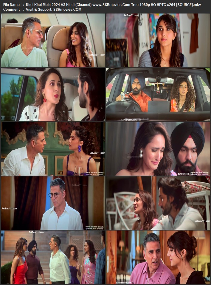 Khel Khel Mein 2024 V3 Hindi (Cleaned) 1080p 720p 480p HQ HDTC x264 Full Movie Download