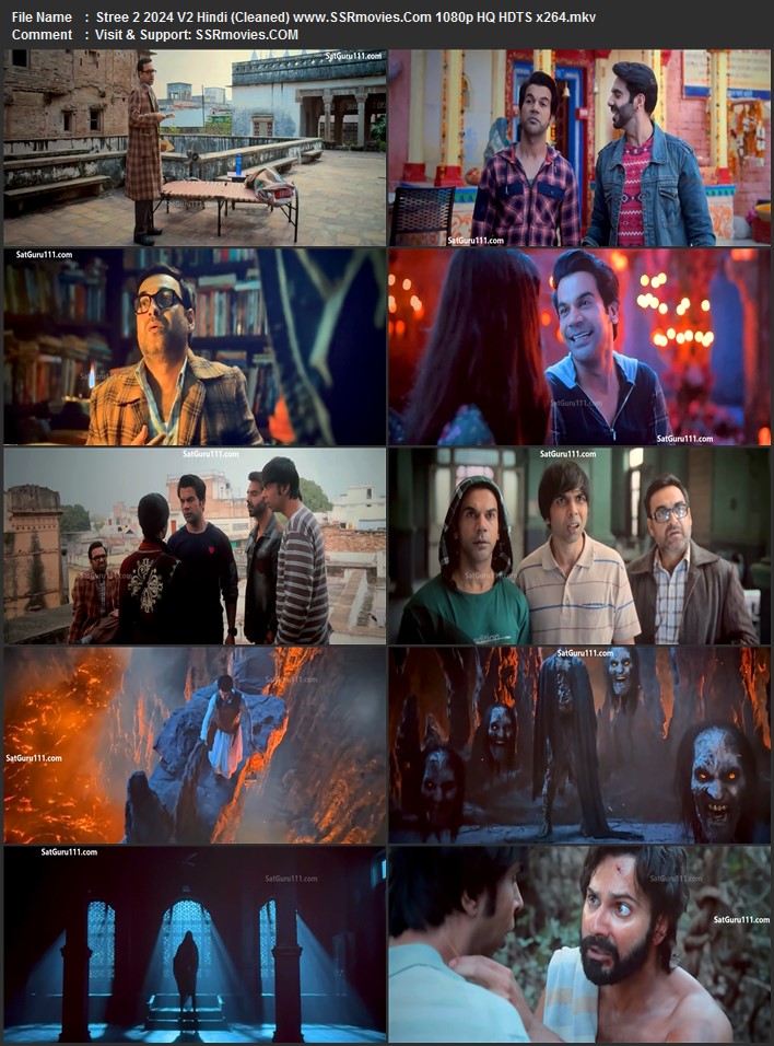 Stree 2 2024 V2 Hindi (Cleaned) 1080p 720p 480p HQ HDTS x264 Full Movie Download