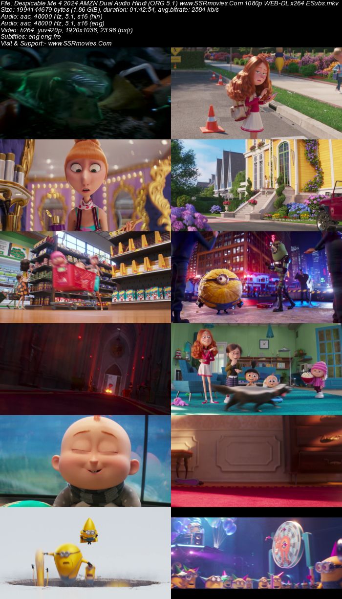 Despicable Me 4 2024 AMZN Dual Audio Hindi (ORG 5.1) True 4K 1080p 720p 480p WEB-DL x264 ESubs Full Movie Download