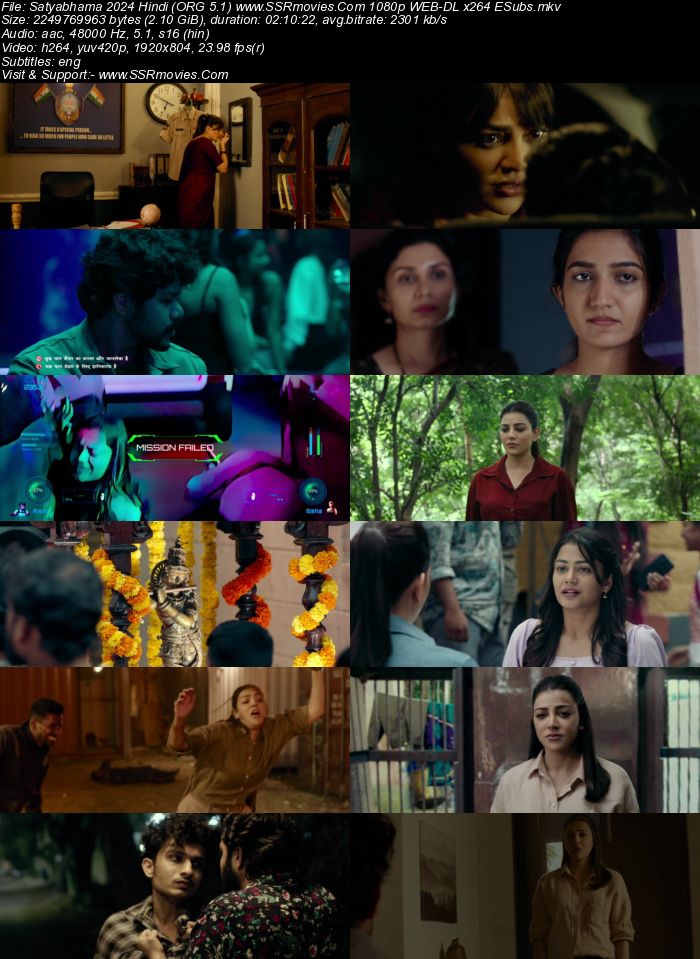 Satyabhama 2024 Hindi (ORG 5.1) True 4K 1080p 720p 480p WEB-DL x264 ESubs Full Movie Download