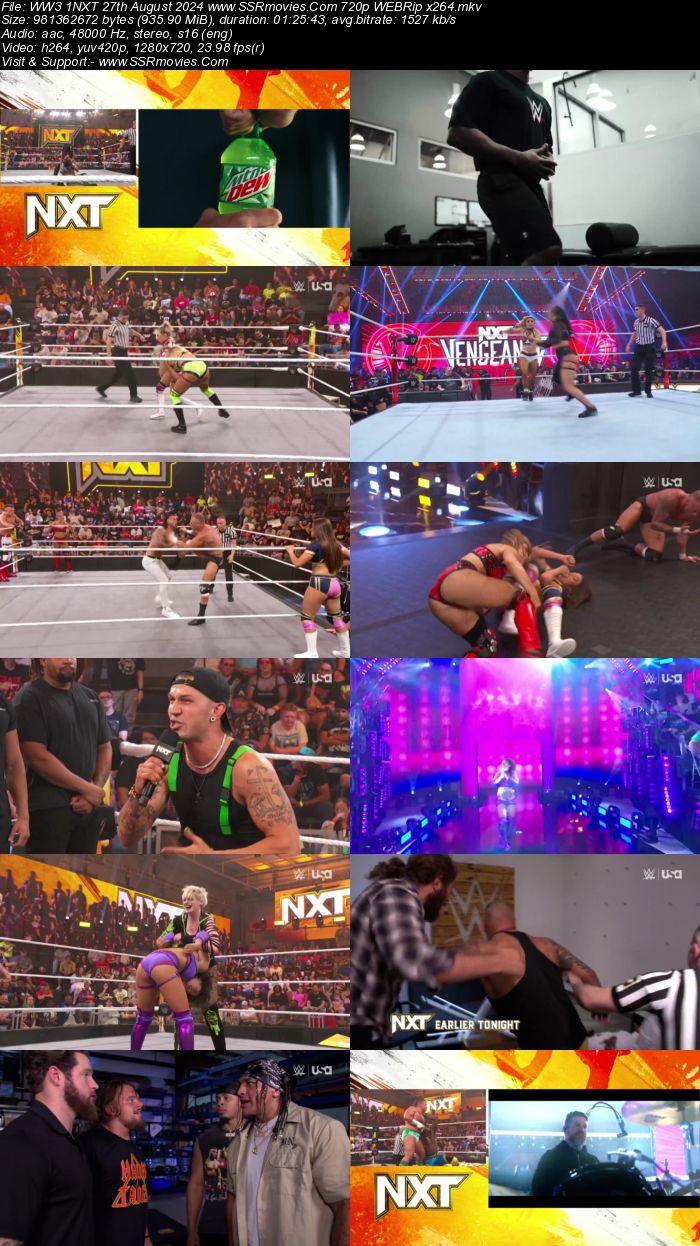 WWE NXT 27th August 2024 720p 480p WEBRip x264 Watch and Download