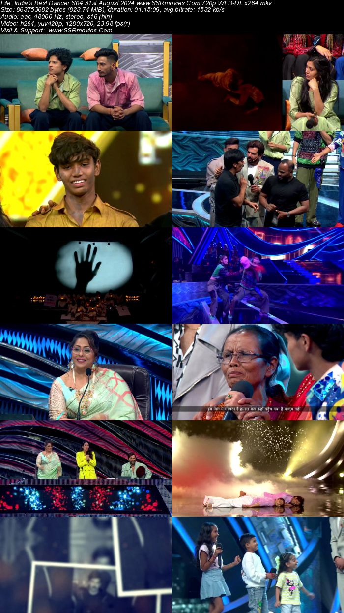 India's Best Dancer S04 31st August 2024 720p 480p WEB-DL x264 Watch and Download