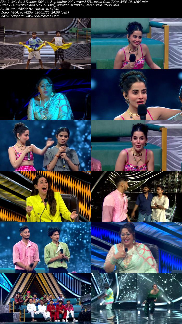 India's Best Dancer S04 1st September 2024 720p 480p WEB-DL x264 Watch and Download