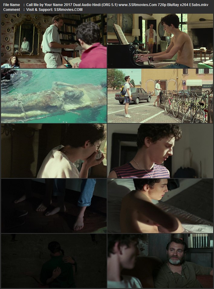 Call Me by Your Name 2017 Dual Audio Hindi (ORG 5.1) 1080p 720p 480p BluRay x264 ESubs ESubs Full Movie Download