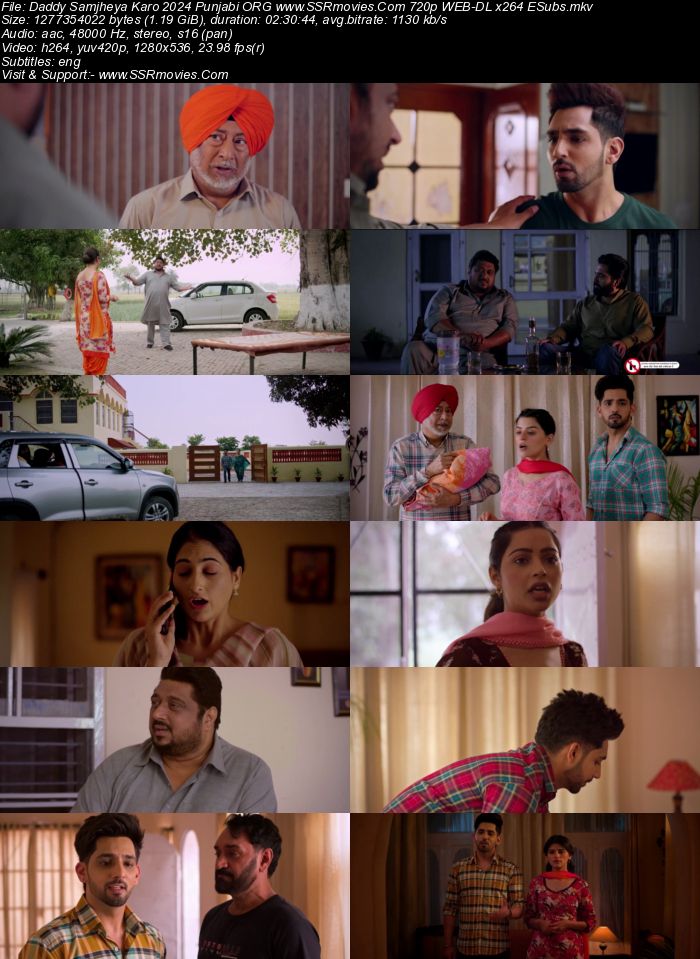 Daddy Samjheya Karo 2024 Punjabi ORG 1080p 720p 480p WEB-DL x264 ESubs Full Movie Download