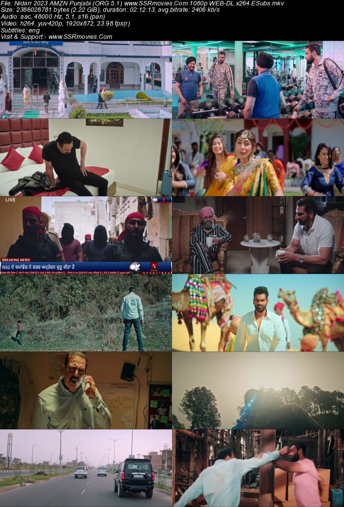 Nidarr 2023 Punjabi (ORG 5.1) 1080p 720p 480p WEB-DL x264 ESubs Full Movie Download