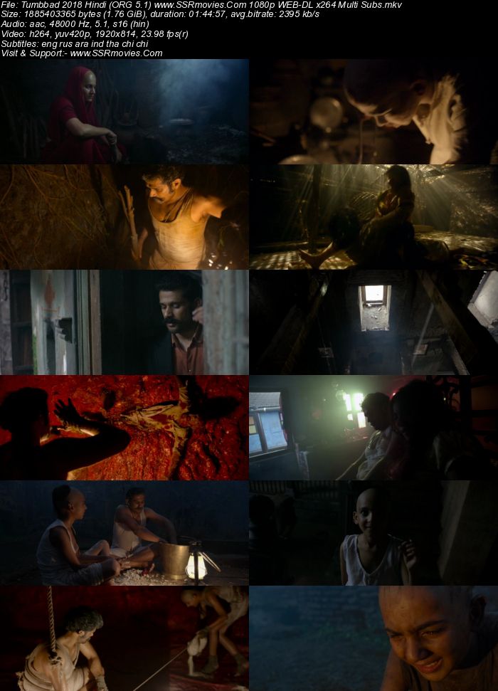 Tumbbad 2018 Hindi (ORG 5.1) 1080p 720p 480p WEB-DL x264 Multi Subs Full Movie Download