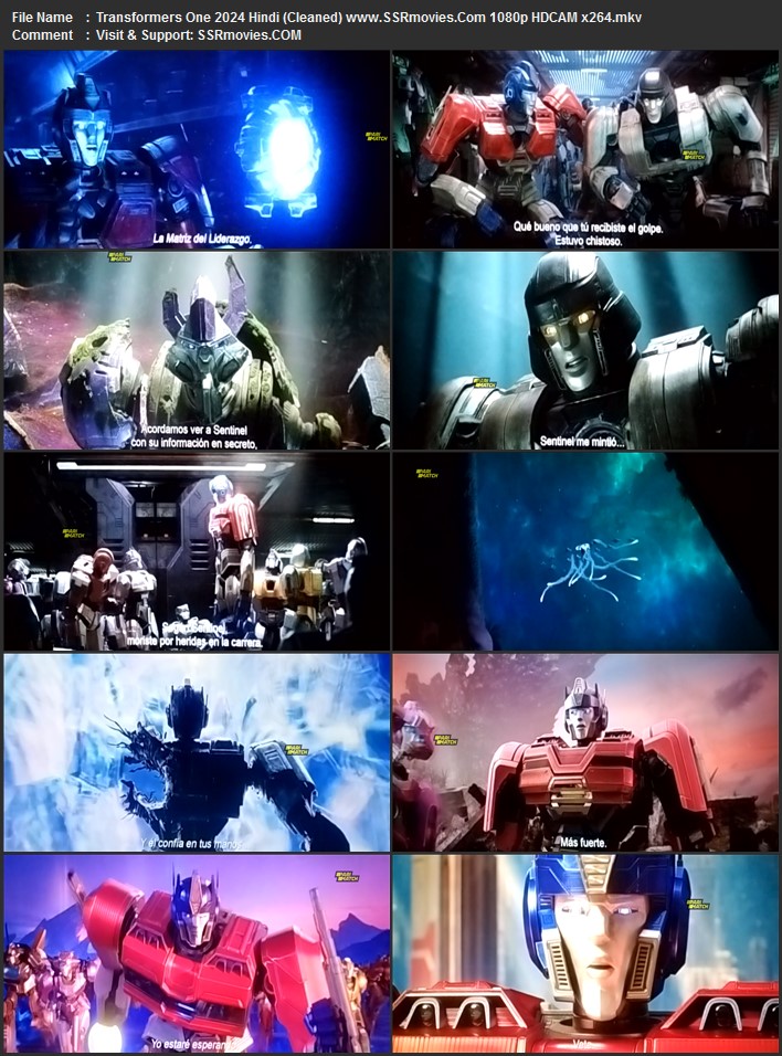 Transformers One 2024 Hindi (Cleaned) 1080p 720p 480p HQ HDCAM x264 Full Movie Download