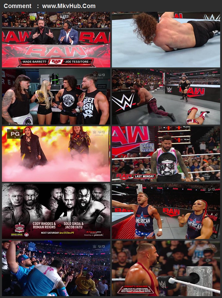 WWE Monday Night Raw 23rd September 2024 720p 1080p WEBRip x264 4.3GB Download