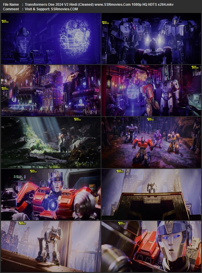 Transformers One 2024 V2 Hindi (Cleaned) 1080p 720p 480p HQ HDTS x264 Full Movie Download