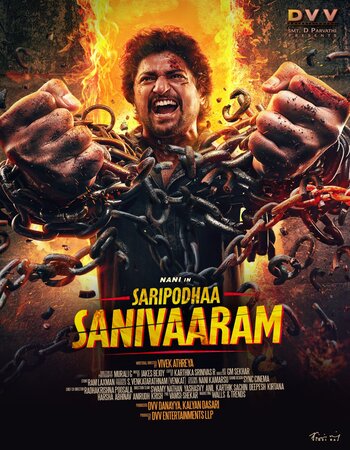 Saripodhaa Sanivaaram 2024 Dual Audio [Hindi-Telugu] ORG 5.1 720p 1080p WEB-DL ESubs