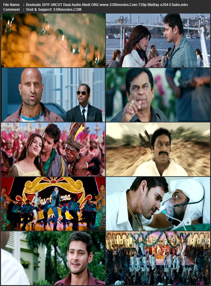 Dookudu 2011 Dual Audio Hindi 1080p 720p 480p BluRay x264 ESubs ESubs Full Movie Download