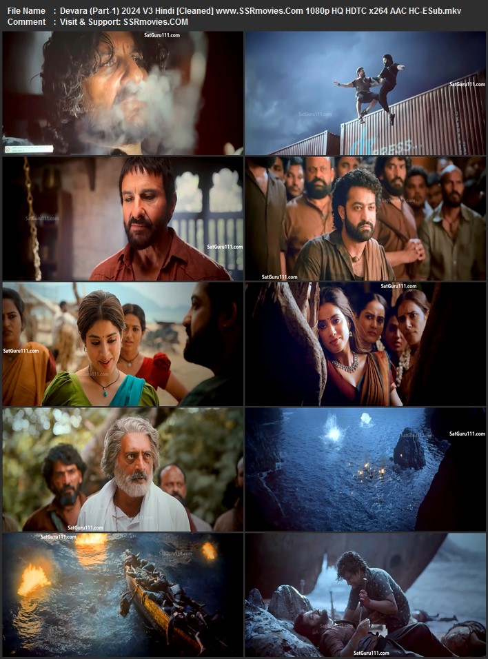 Devara (Part-1) 2024 V3 Hindi [Cleaned] 1080p 720p 480p HQ HDTC x264 HC-ESub Full Movie Download