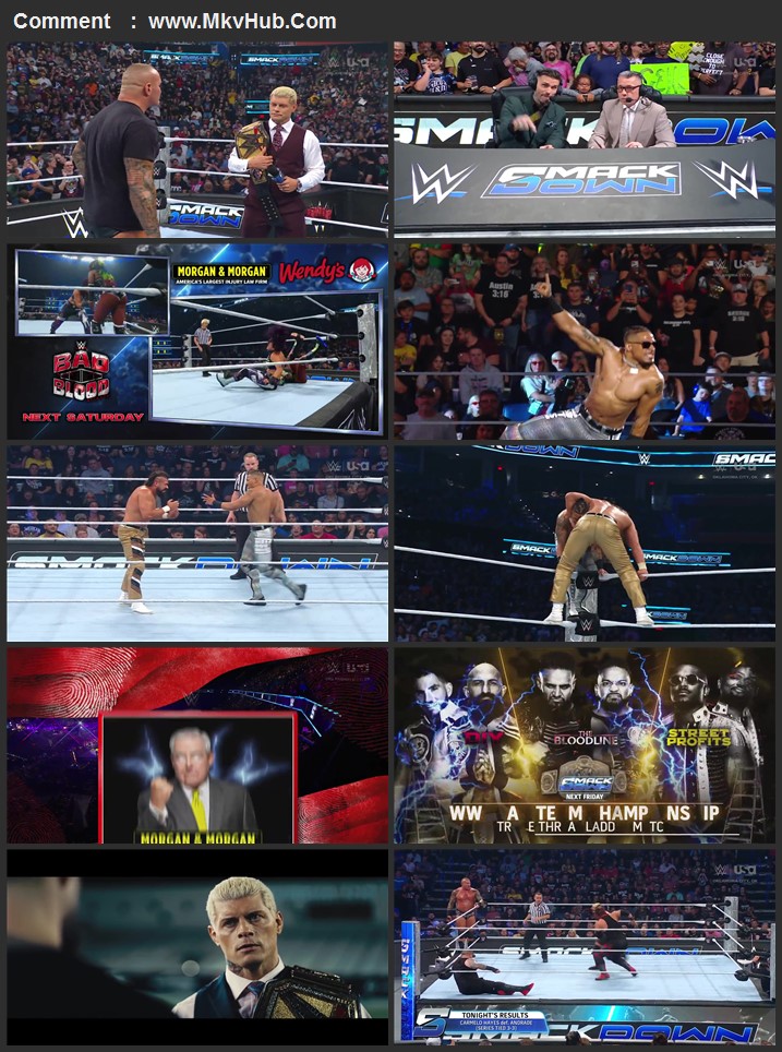 WWE Friday Night SmackDown 27th September 2024 720p 1080p WEBRip x264 3GB Download