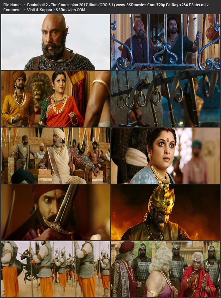 Baahubali 2: The Conclusion 2017 Hindi 1080p 720p 480p BluRay x264 ESubs ESubs Full Movie Download