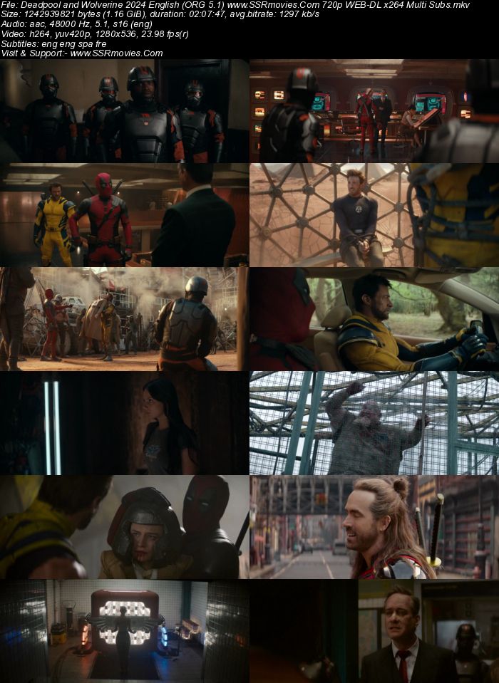 Deadpool & Wolverine 2024 English (ORG 5.1) 1080p 720p 480p WEB-DL x264 ESubs Full Movie Download