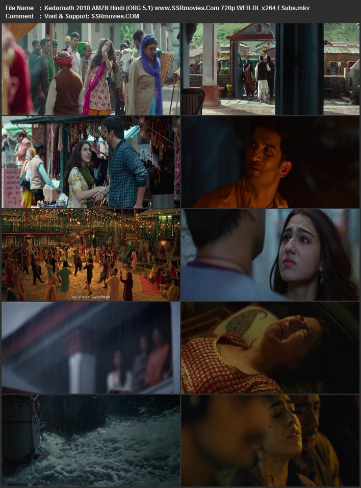 Kedarnath 2018 Hindi 1080p 720p 480p WEB-DL x264 ESubs ESubs Full Movie Download