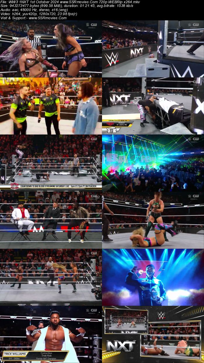 WWE NXT 1st October 2024 720p 480p WEBRip x264 Watch and Download