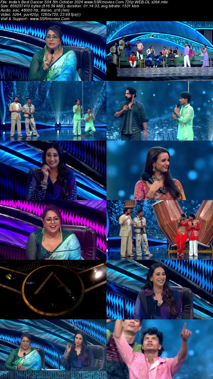 India's Best Dancer S04 5th October 2024 720p 480p WEB-DL x264 Watch and Download