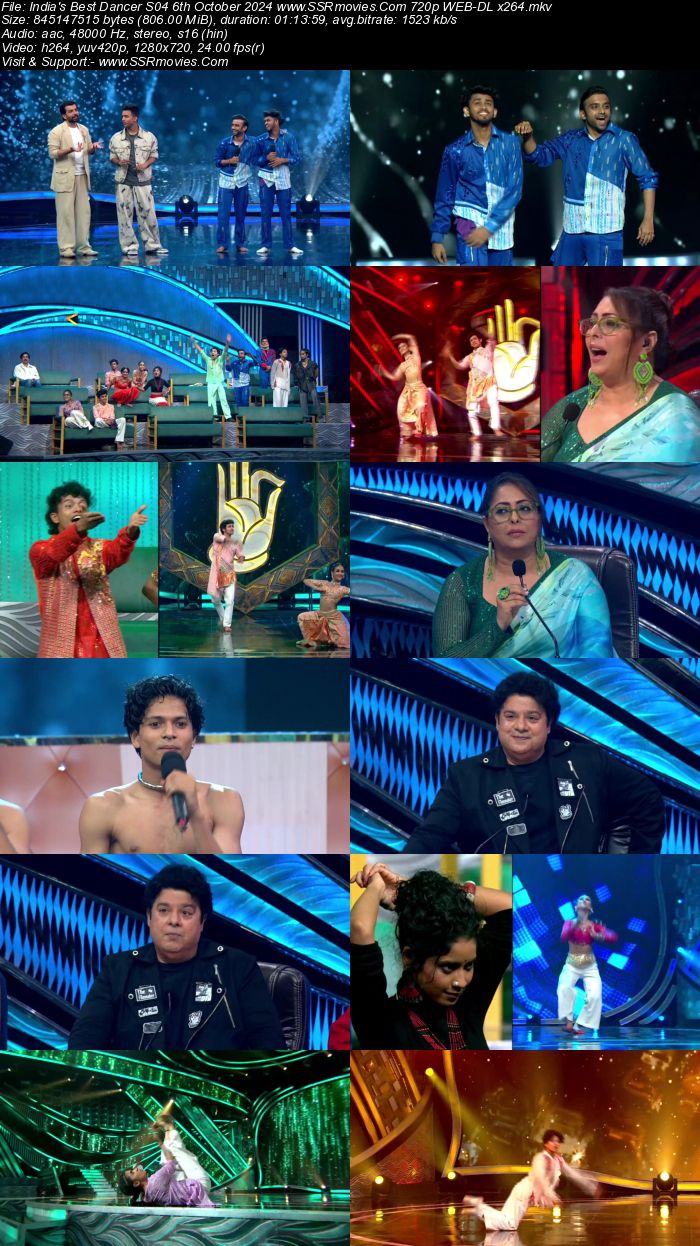 India's Best Dancer S04 6th October 2024 720p 480p WEB-DL x264 Watch and Download