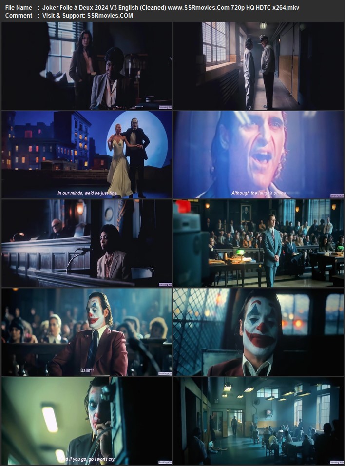 Joker: Folie à Deux 2024 English 1080p 720p 480p HQ HDTC x264 ESubs Full Movie Download