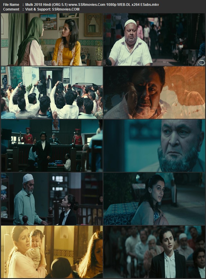 Mulk 2018 Hindi 1080p 720p 480p WEB-DL x264 ESubs Full Movie Download